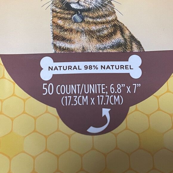 2 Burt’s Bees pks Dander Reducing Wipes 50 Colloidal Oat Flour & Aloe Vera Cats - Picture 4 of 7